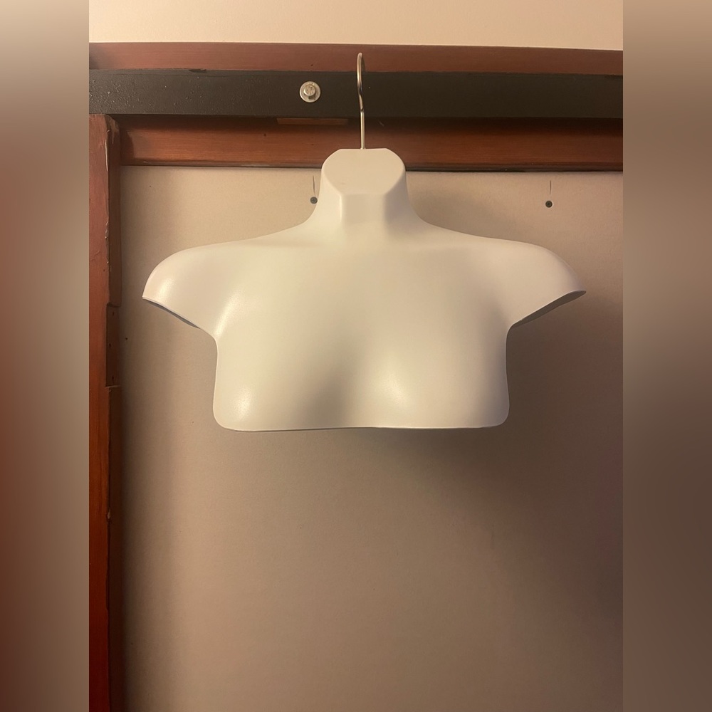 White Female Torso Wall Hanging Mannequin Bust - perfect for reselling!